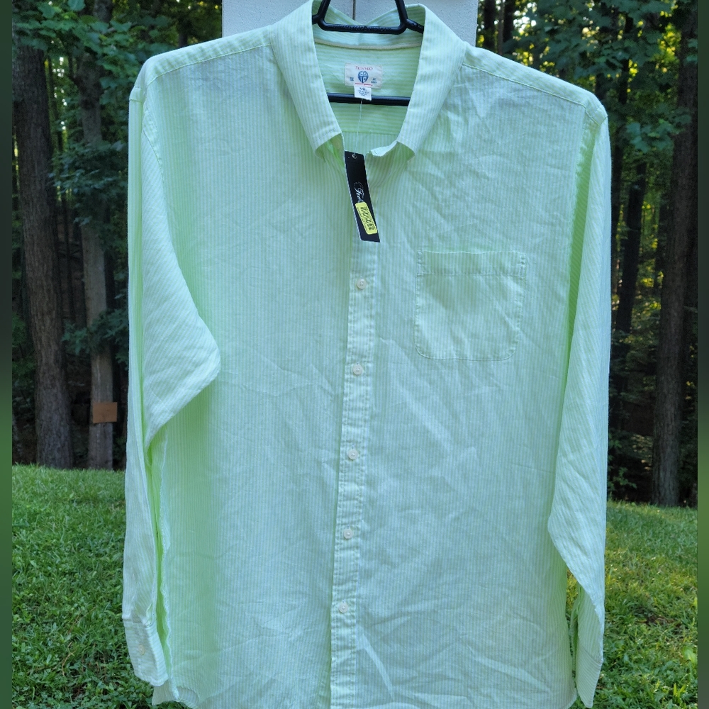 TreVero Summer Comfort Button Front Shirt XXL